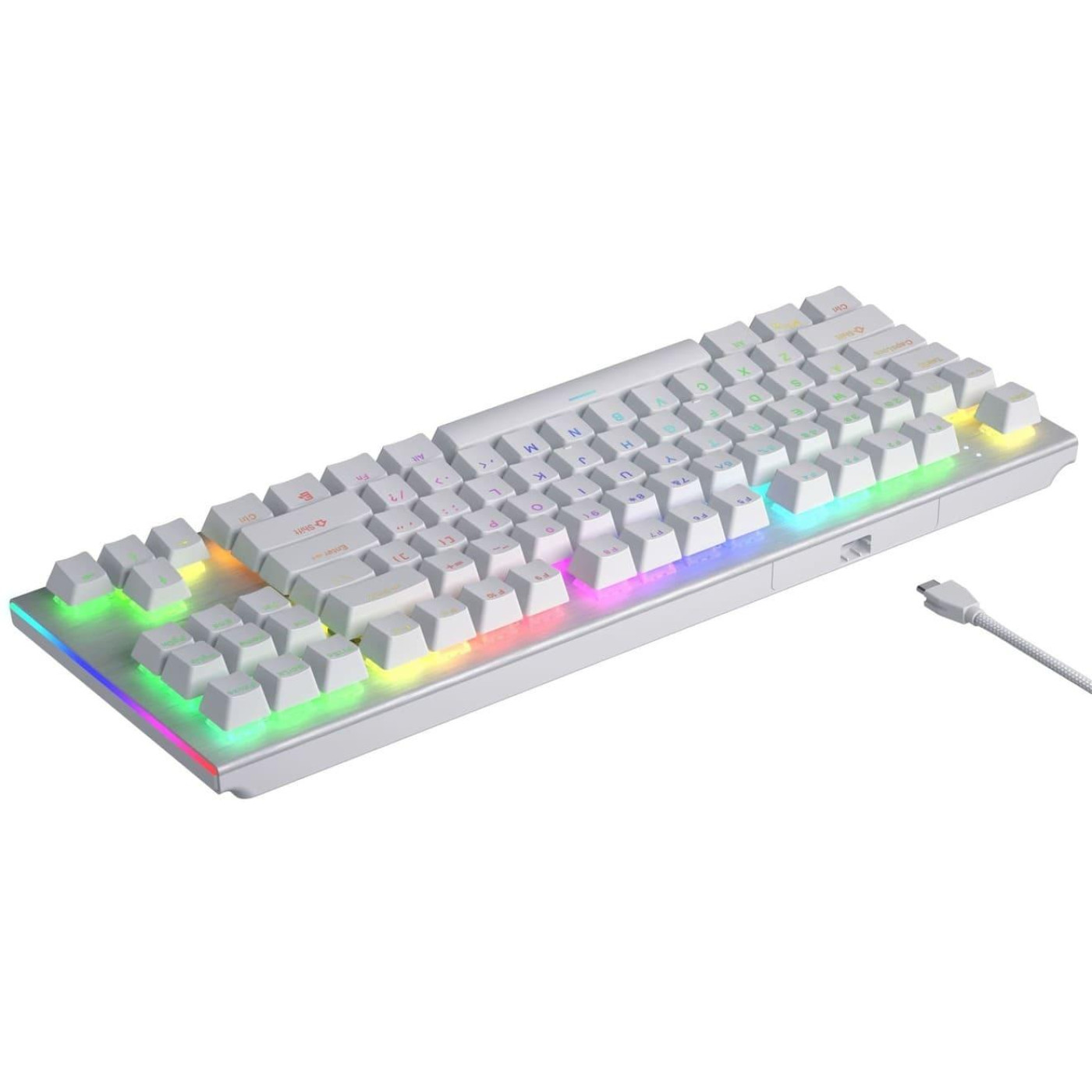 Клавіатура HATOR Gravity X TKL Orange ENG White (HTK551)