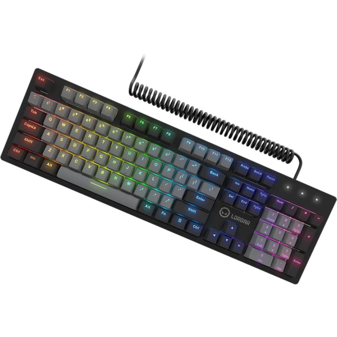 Клавіатура Lorgar Azar 514 RGB Black (LRG-GK514B-UA)
