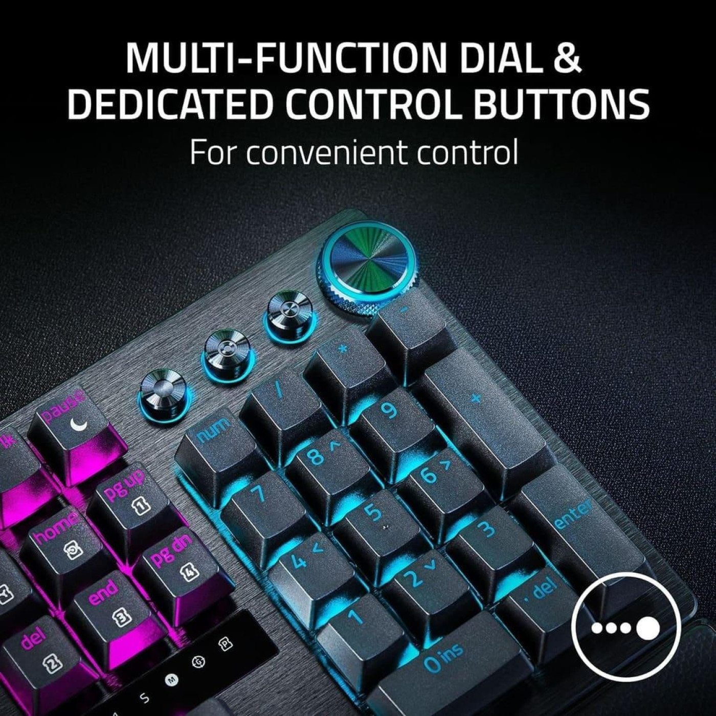 Клавіатура Razer Huntsman V3 Pro RGB 104key Analog Optical Switches GEN-2 ENG/UKR Black (RZ03-04970100-R3M1)