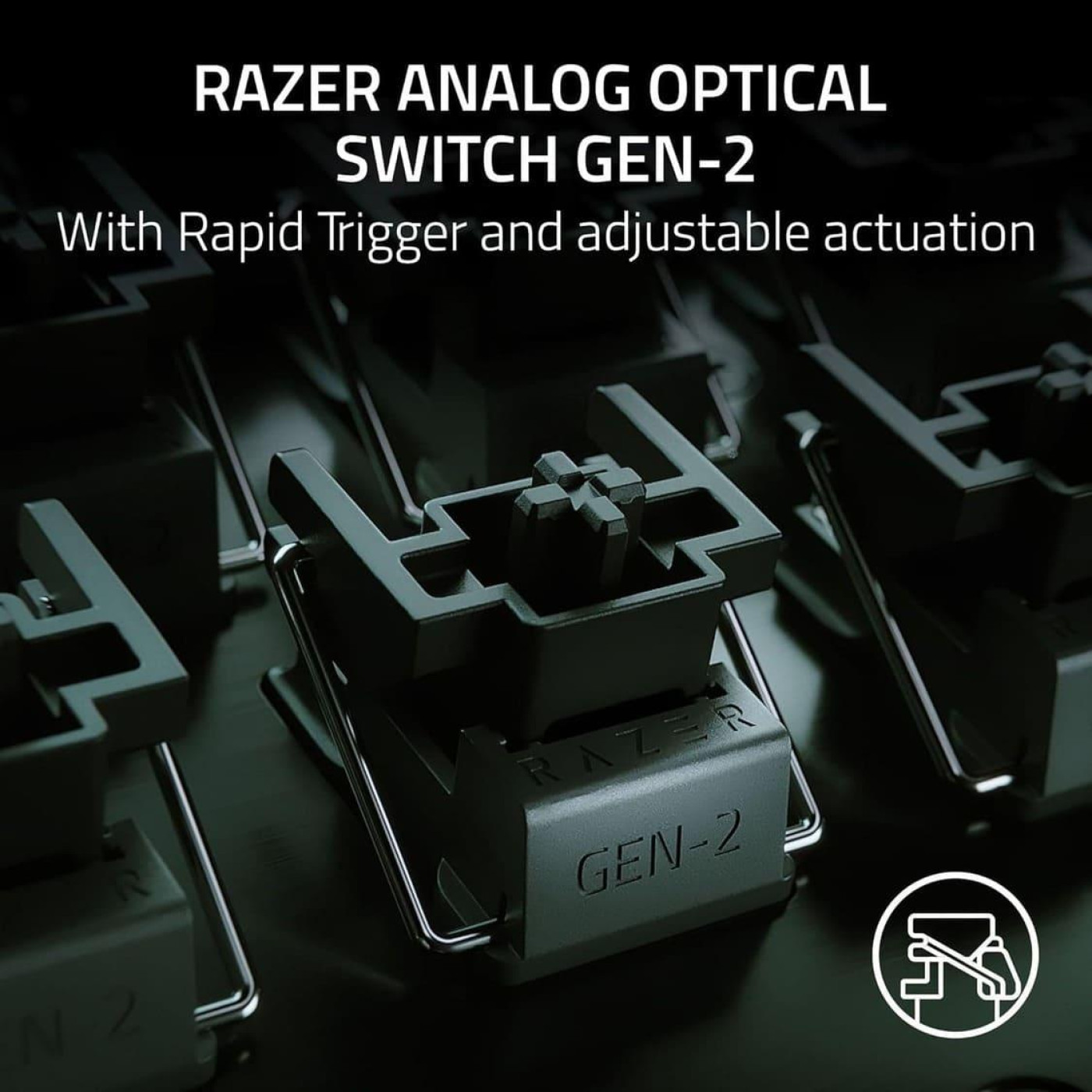 Клавіатура Razer Huntsman V3 Pro TKL RGB 84key Analog Optical Switches ENG/UKR Black (RZ03-04980100-R3M1)