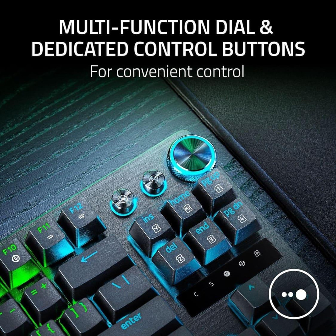 Клавіатура Razer Huntsman V3 Pro TKL RGB 84key Analog Optical Switches ENG/UKR Black (RZ03-04980100-R3M1)