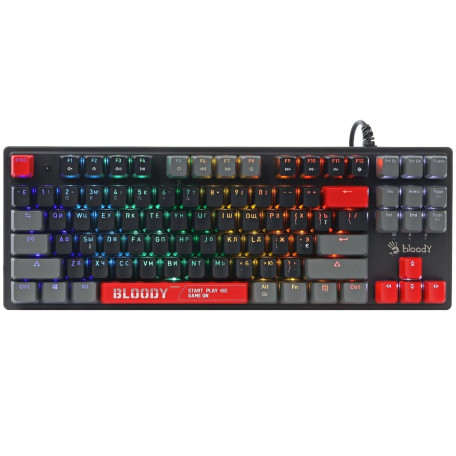 Клавіатура Bloody A4Tech S310N USB (Energy Red) Black (S310N (Energy Red))