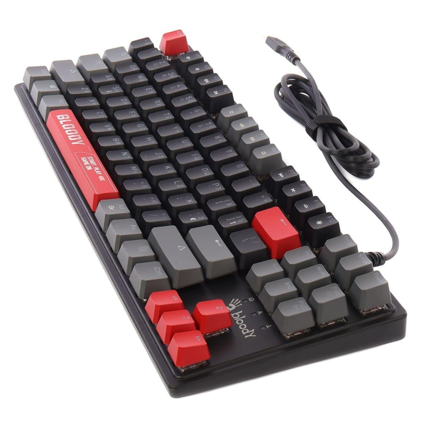 Клавіатура Bloody A4Tech S310N USB (Energy Red) Black (S310N (Energy Red))