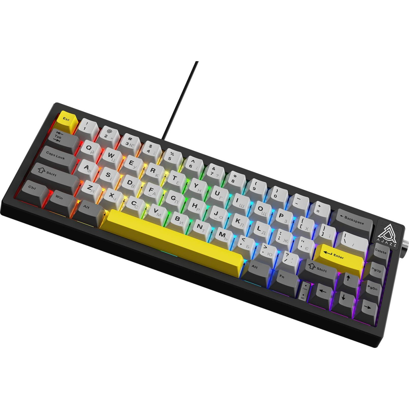 Клавиатура Ajazz AK650 Moon Yellow switches Gray White Yellow (AK650-MY-GWY)