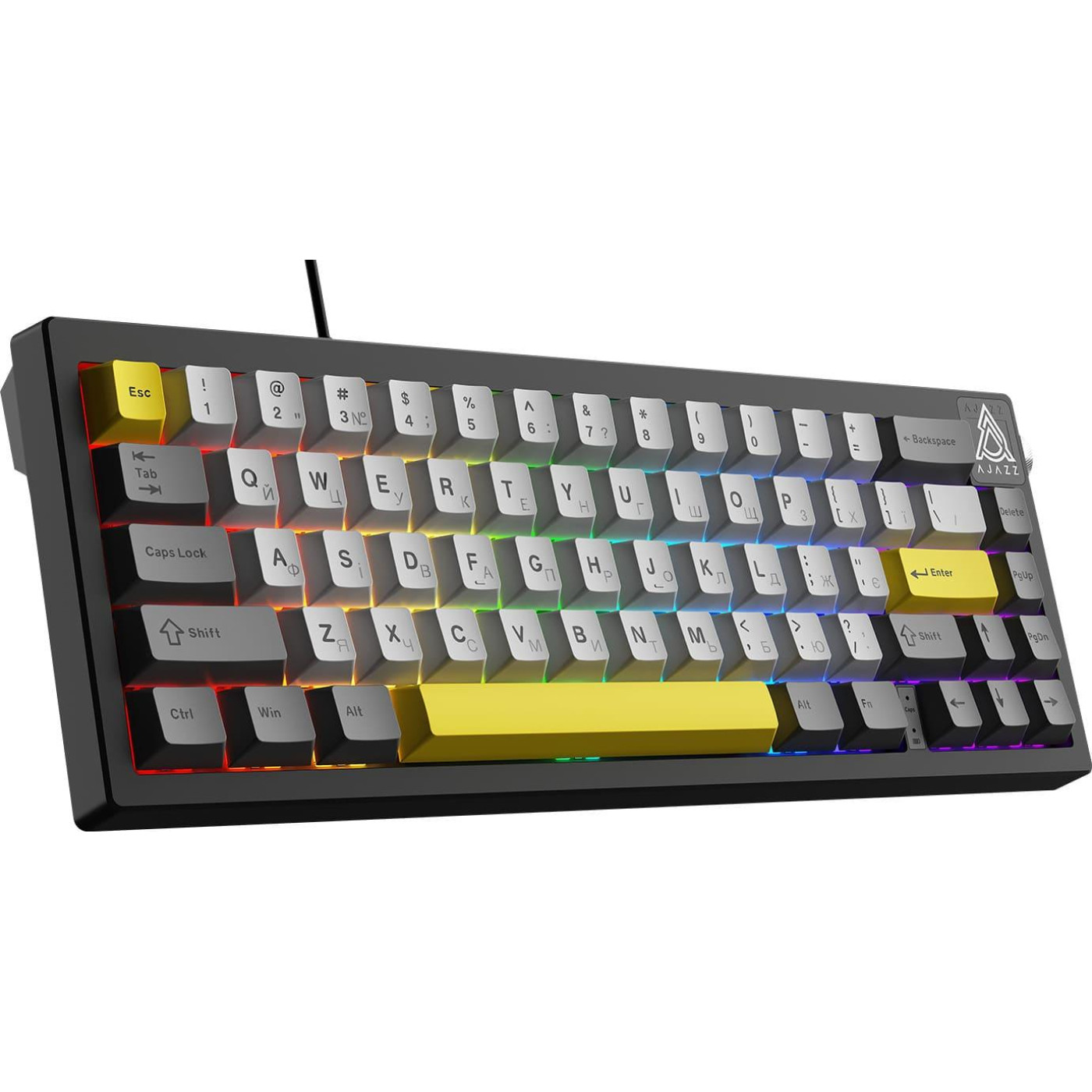 Клавиатура Ajazz AK650 Moon Yellow switches Gray White Yellow (AK650-MY-GWY)