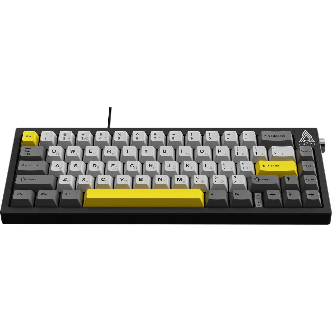 Клавиатура Ajazz AK650 Moon Yellow switches Gray White Yellow (AK650-MY-GWY)