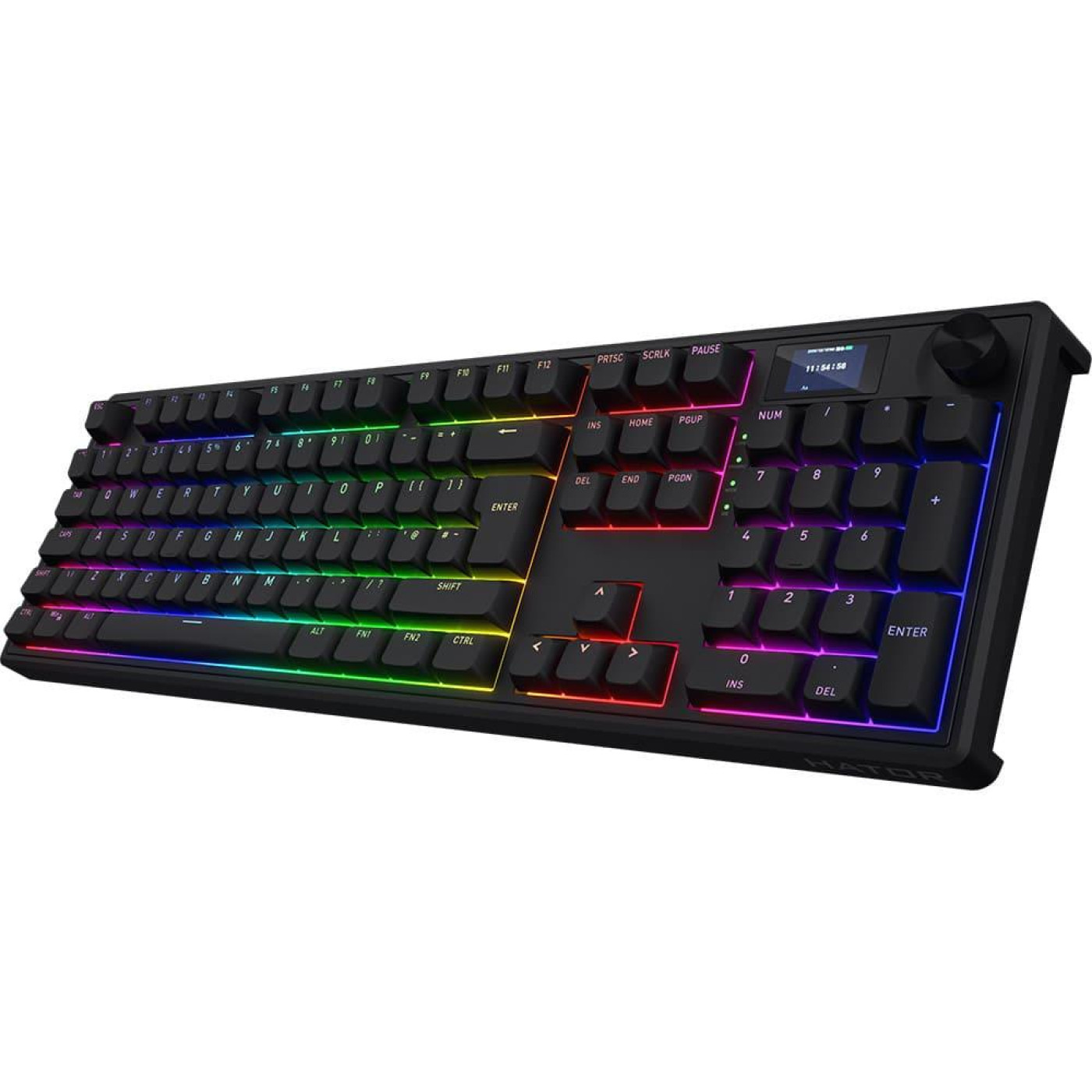 Клавіатура HATOR Skyfall 100 PRO Silent Switches Wireless UK-ISO (Англ.) Black (HTK4101EU)