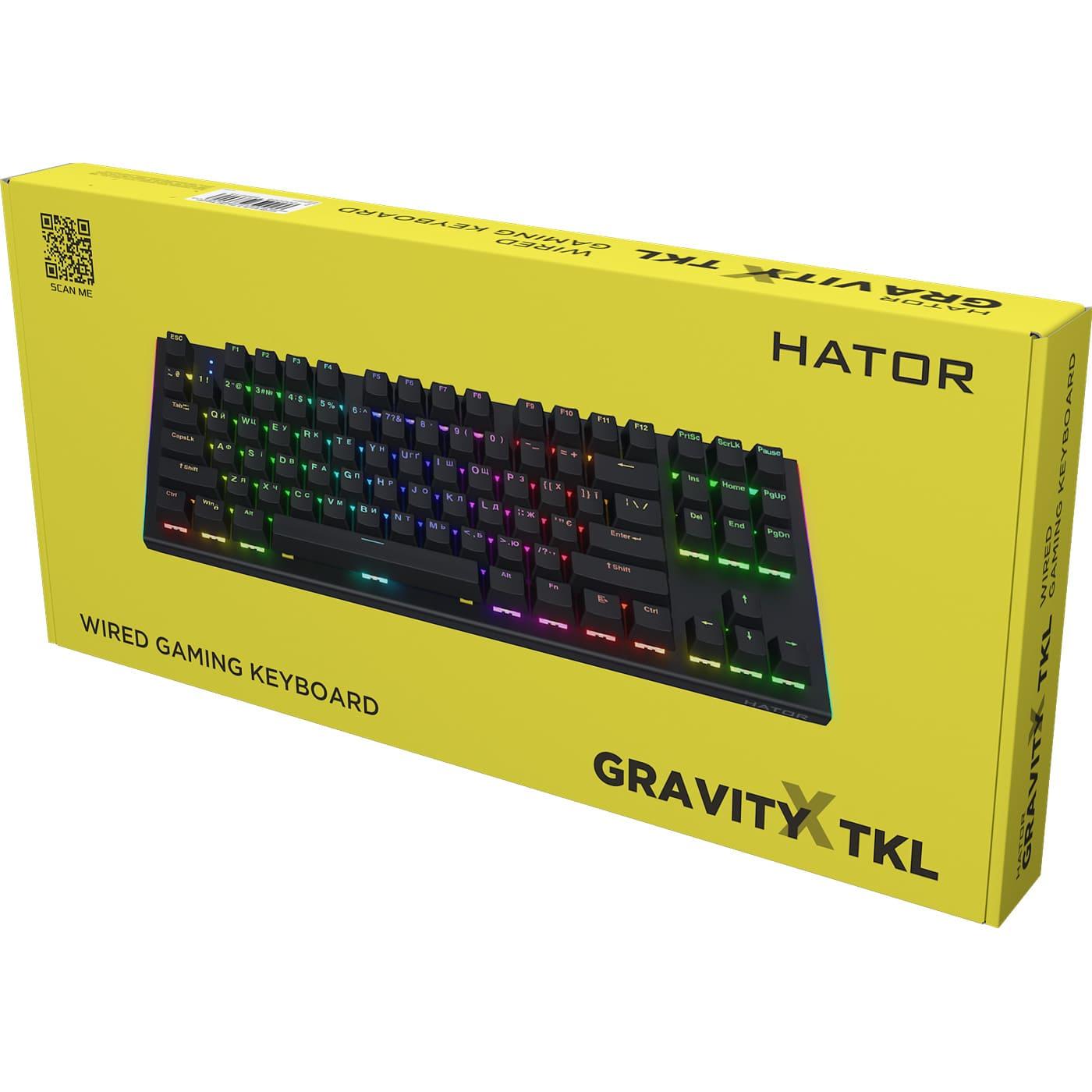 Клавіатура HATOR Gravity X TKL orange black (HTK550UA)