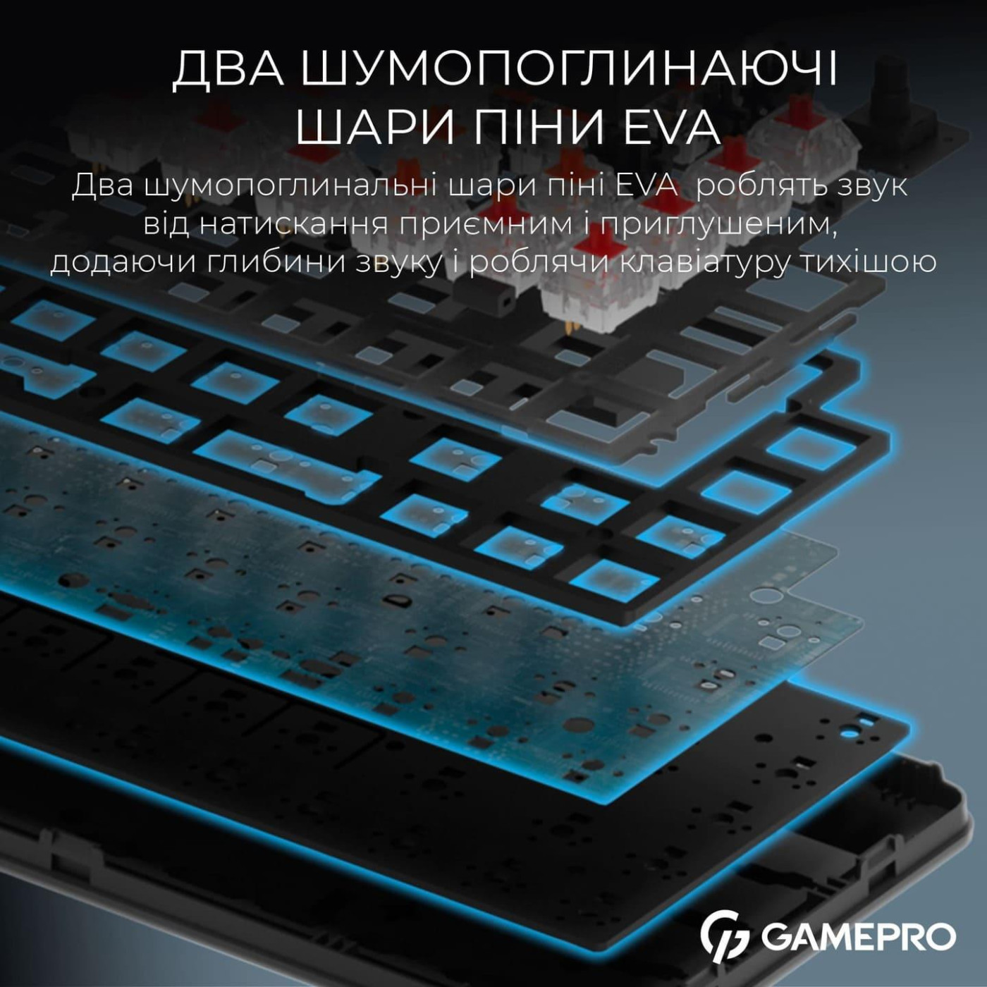 Клавиатура GamePro Asgard Valhalla 65% Compact QLAB Orange Switches (MK210B Pro)