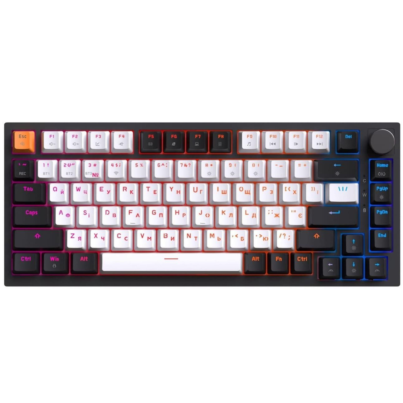 Клавиатура GamePro Asgard Valhalla 75% Exploded QLAB Orange Switches (MK160B Pro)