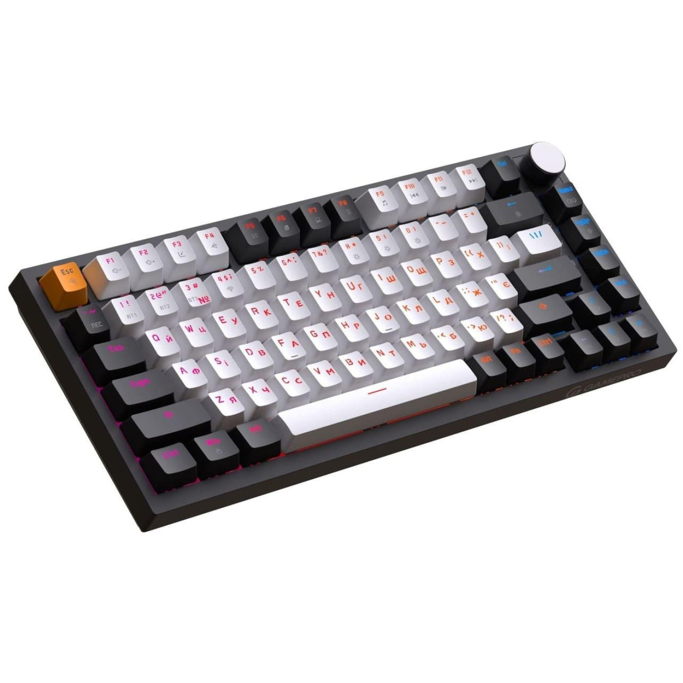 Клавиатура GamePro Asgard Valhalla 75% Exploded QLAB Orange Switches (MK160B Pro)