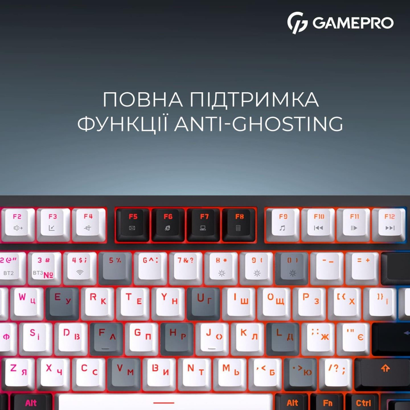 Клавиатура GamePro Asgard Valhalla 75% Exploded QLAB Orange Switches (MK160B Pro)