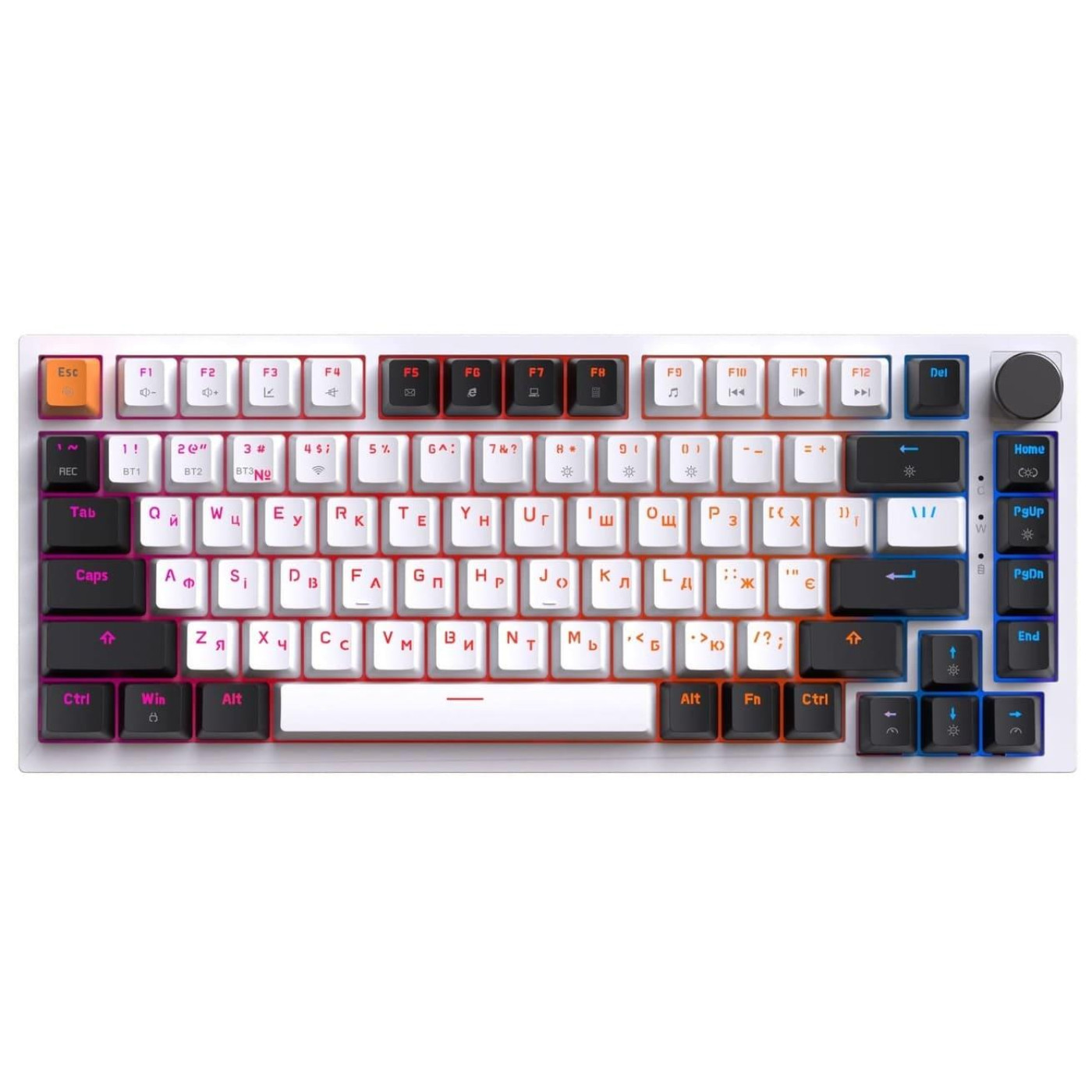 Клавиатура GamePro Asgard Valhalla 75% Exploded QLAB Orange Switches (MK160W Pro)