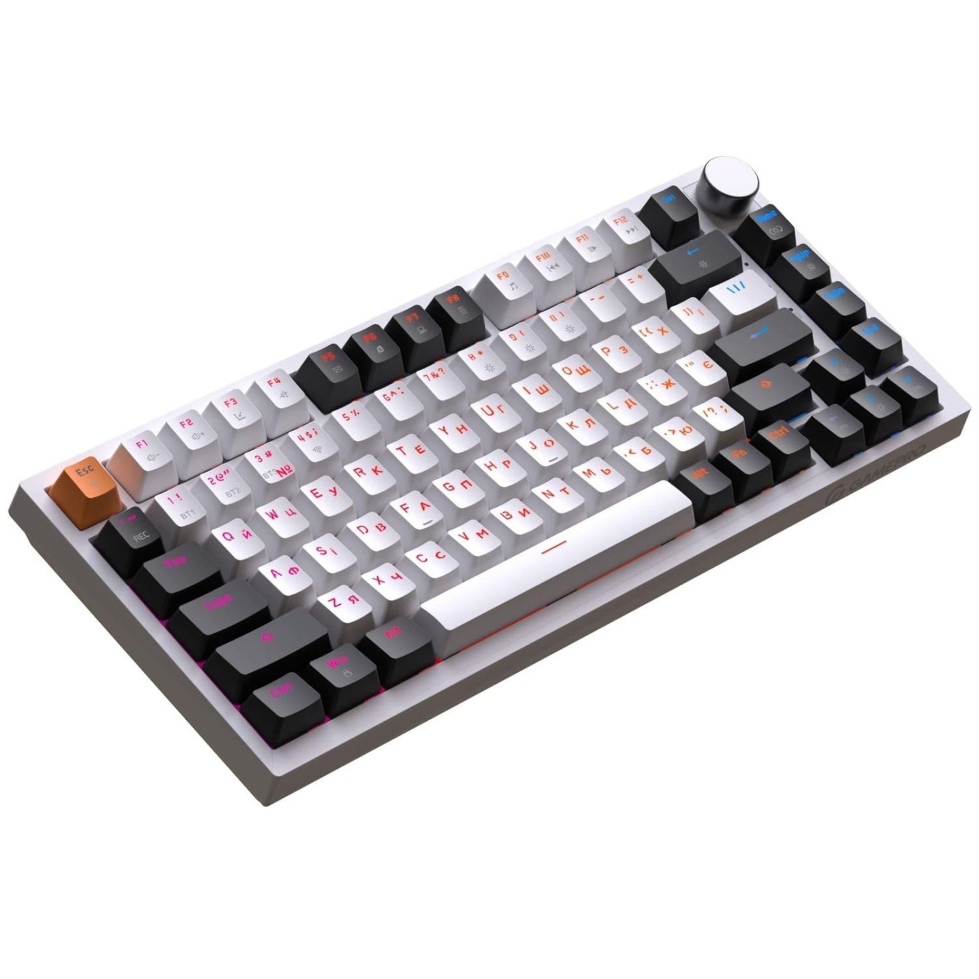 Клавиатура GamePro Asgard Valhalla 75% Exploded QLAB Orange Switches (MK160W Pro)