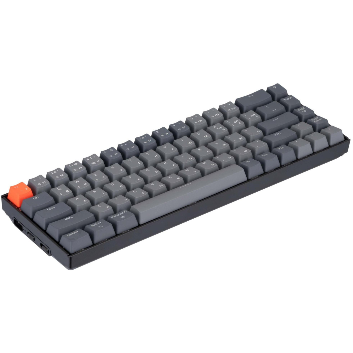 Клавіатура Keychron K6 68 Key Gateron Red White LED Black (K6O1_KEYCHRON)