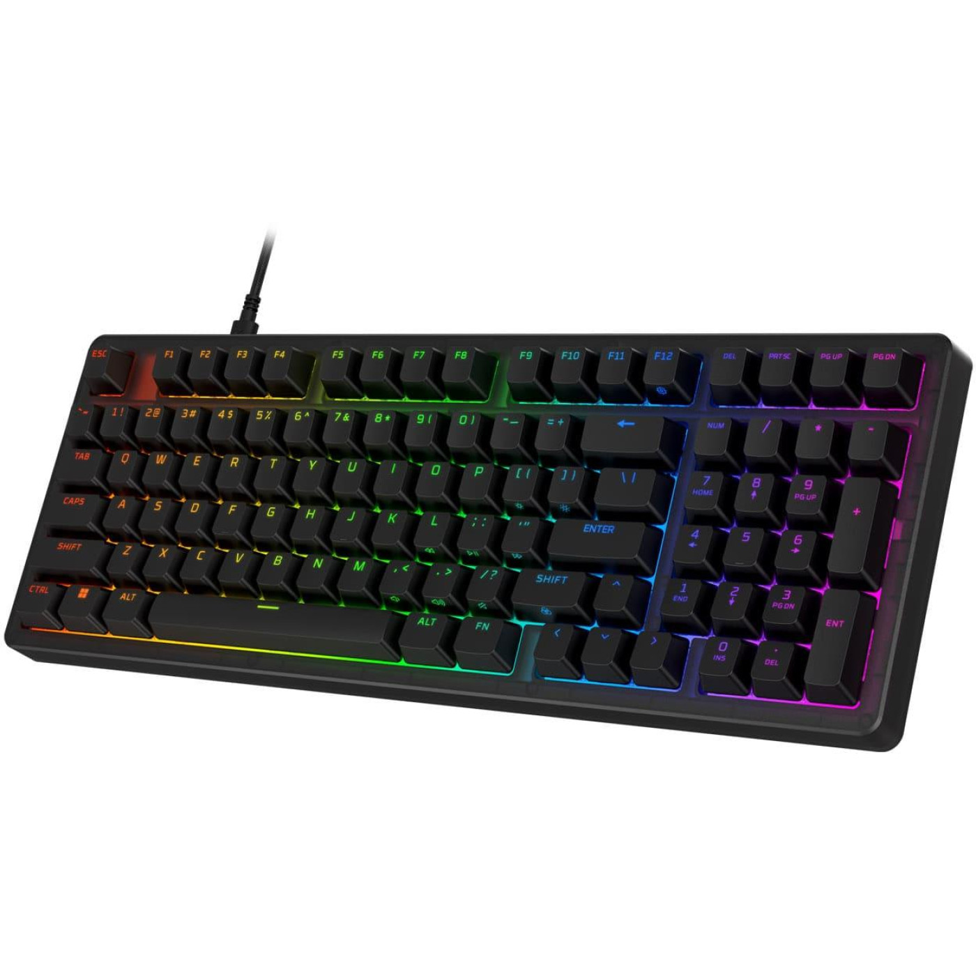 Клавіатура HyperX Alloy Origins 2 1800 103key Red USB-A Hot-Swap EN/UA RGB Black (B4QS4AA)