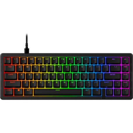Клавіатура HyperX Alloy Origins 2 65key Red USB-A Hot-Swap EN/UA RGB Black (B4QS3AA)