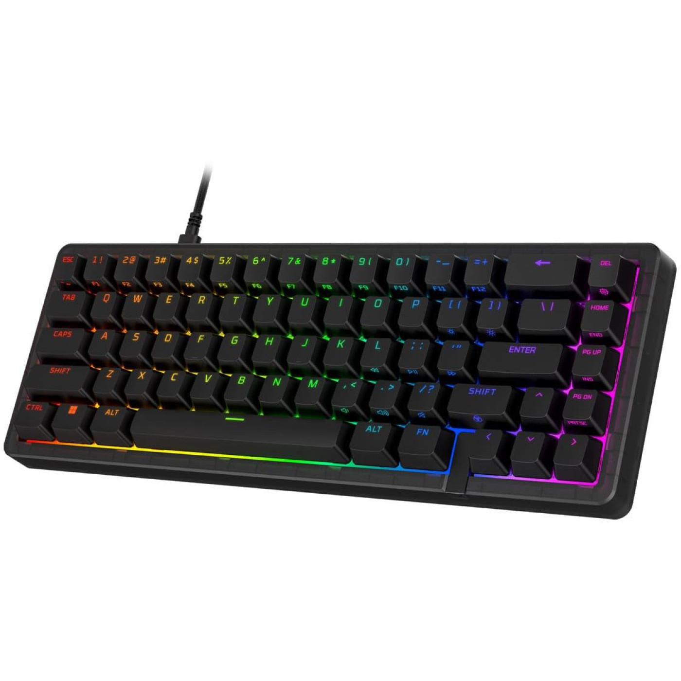 Клавіатура HyperX Alloy Origins 2 65key Red USB-A Hot-Swap EN/UA RGB Black (B4QS3AA)