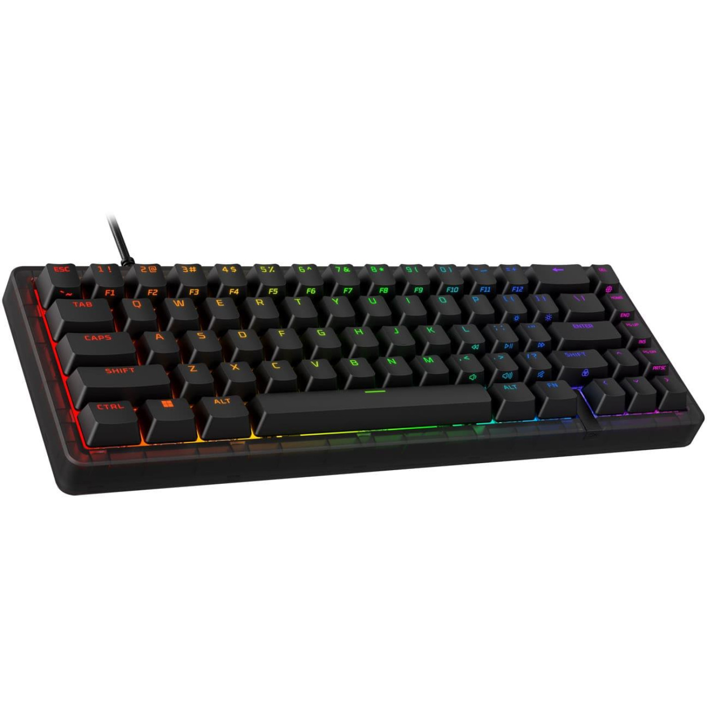 Клавіатура HyperX Alloy Origins 2 65key Red USB-A Hot-Swap EN/UA RGB Black (B4QS3AA)