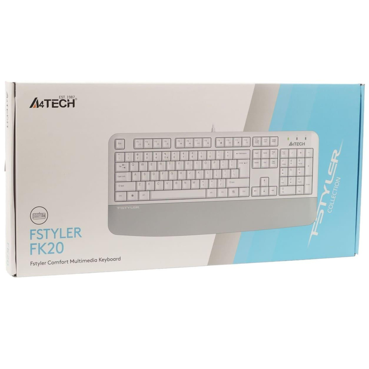 Клавіатура A4Tech Fstyler FK20 USB White (FK20 (White))
