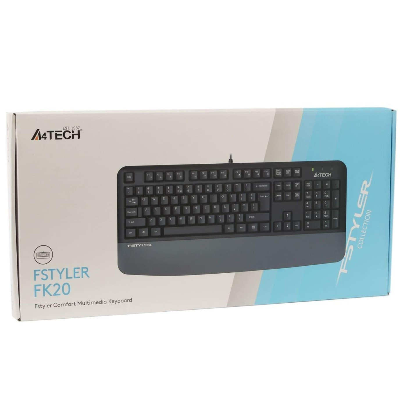Клавіатура A4Tech Fstyler FK20 USB Grey (FK20 (Grey))