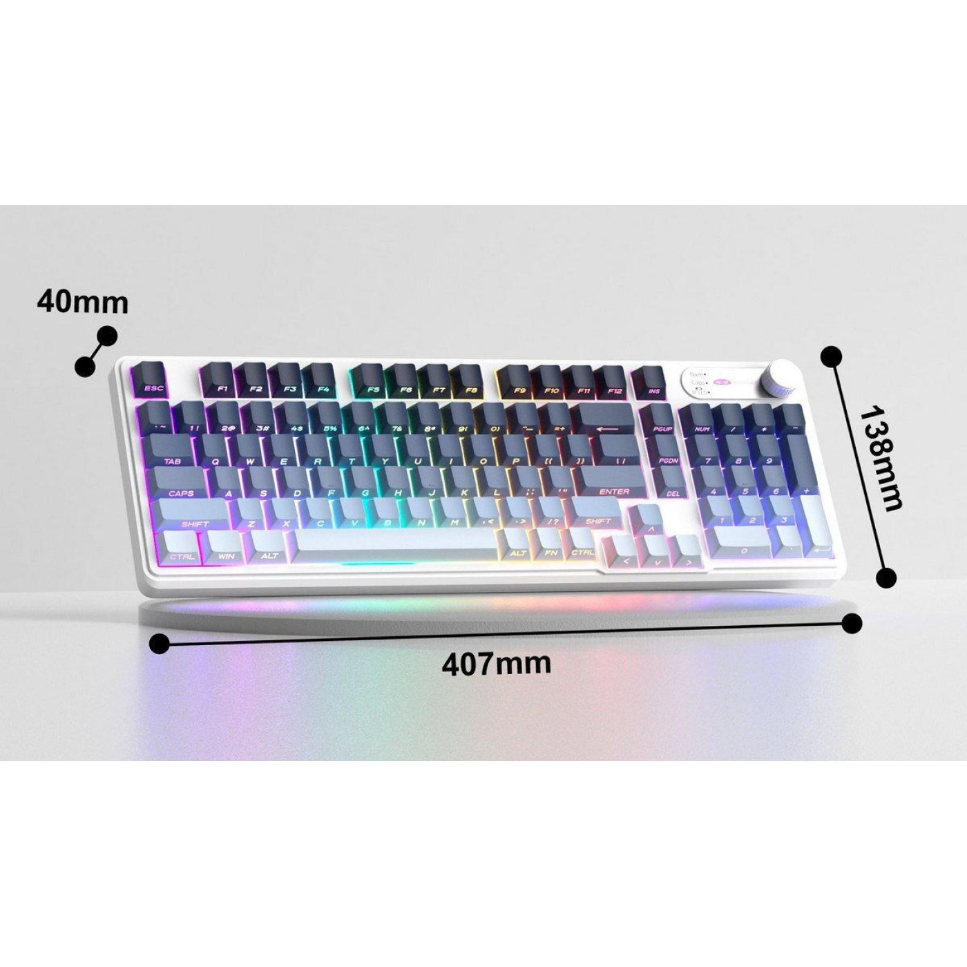 Клавіатура MageGee GK960 RGB Wireless (6971969728936) Black/Blue (G-000004397)