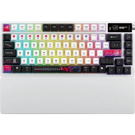 Клавіатура ASUS ROG Azoth X 75% Exploded NX Snow V2 EN PBT Black (90MP044F-BKUA30)