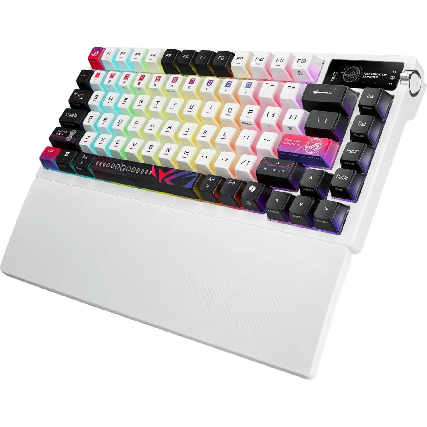 Клавіатура ASUS ROG Azoth X 75% Exploded NX Snow V2 EN PBT Black (90MP044F-BKUA30)