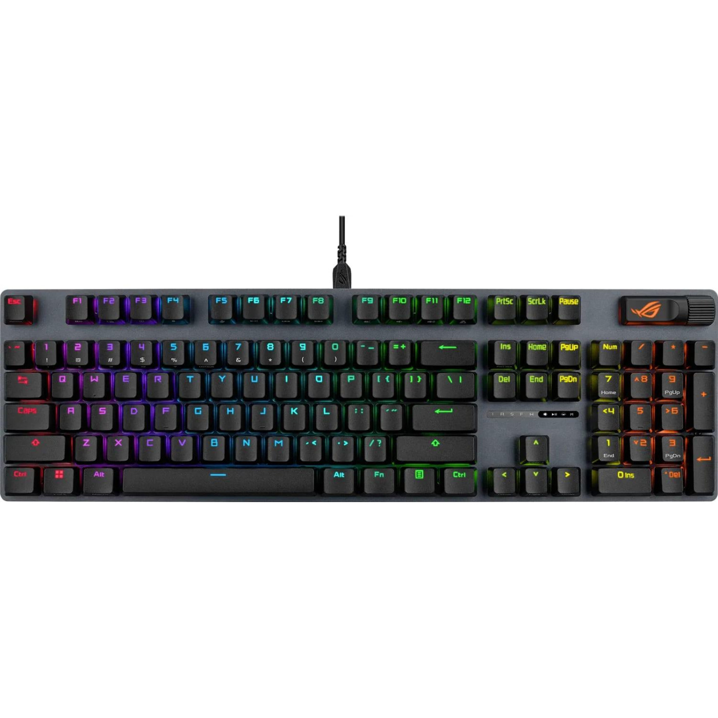 Клавіатура ASUS ROG Strix Scope II X NX Snow V2 EN PBT Black (90MP03XF-BKUA20)