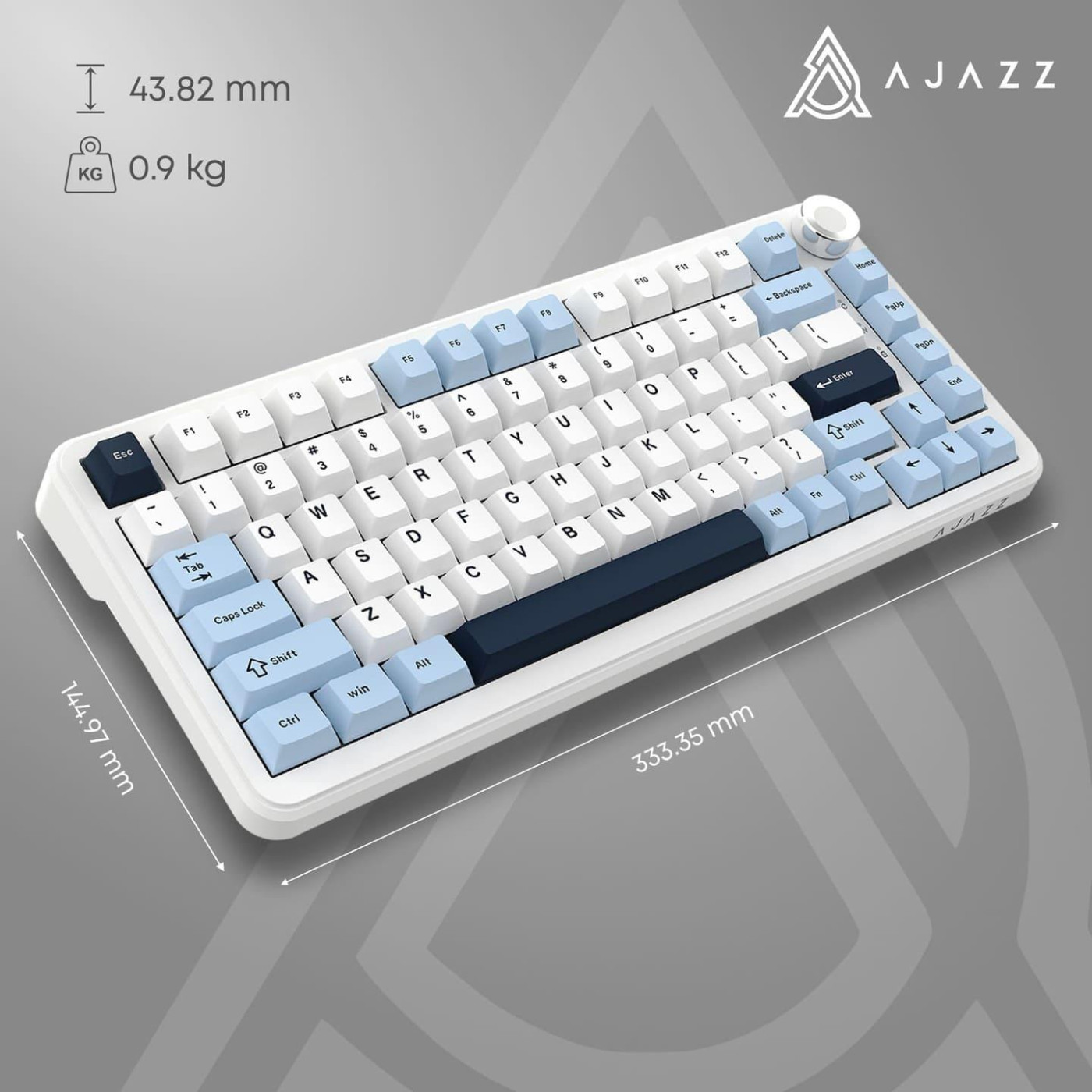Клавіатура Ajazz AK820 MAX PLUS Daydream Switch Blue White Dark Blue 3 (AK820MAX-DD-BWD)
