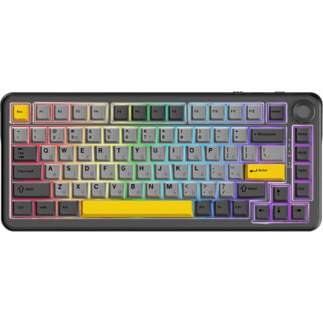 Клавіатура Ajazz AK820 MAX PLUS Daydream Switch Black Gray Yellow 3 (AK820MAX-DD-BGY)