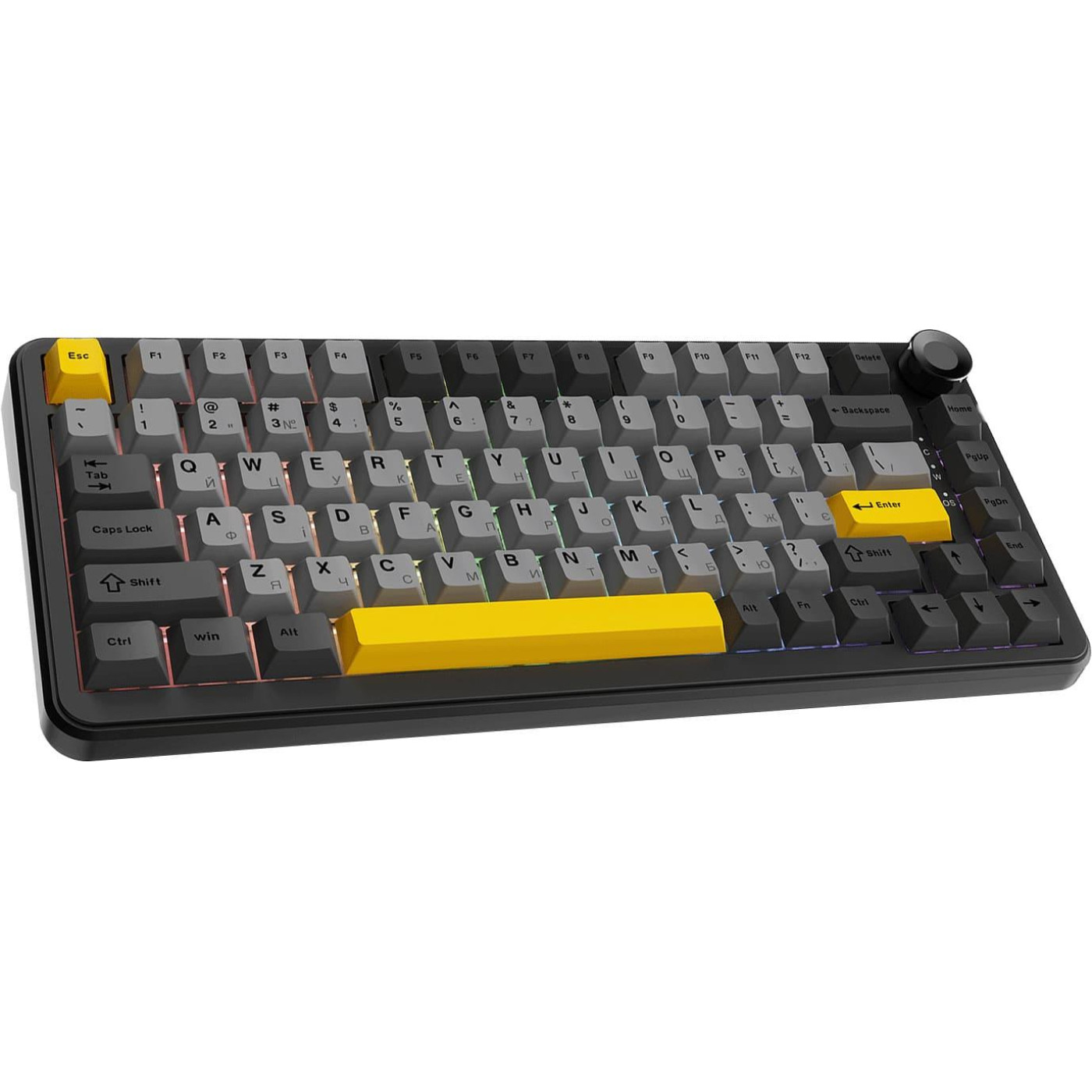 Клавіатура Ajazz AK820 MAX PLUS Daydream Switch Black Gray Yellow 3 (AK820MAX-DD-BGY)