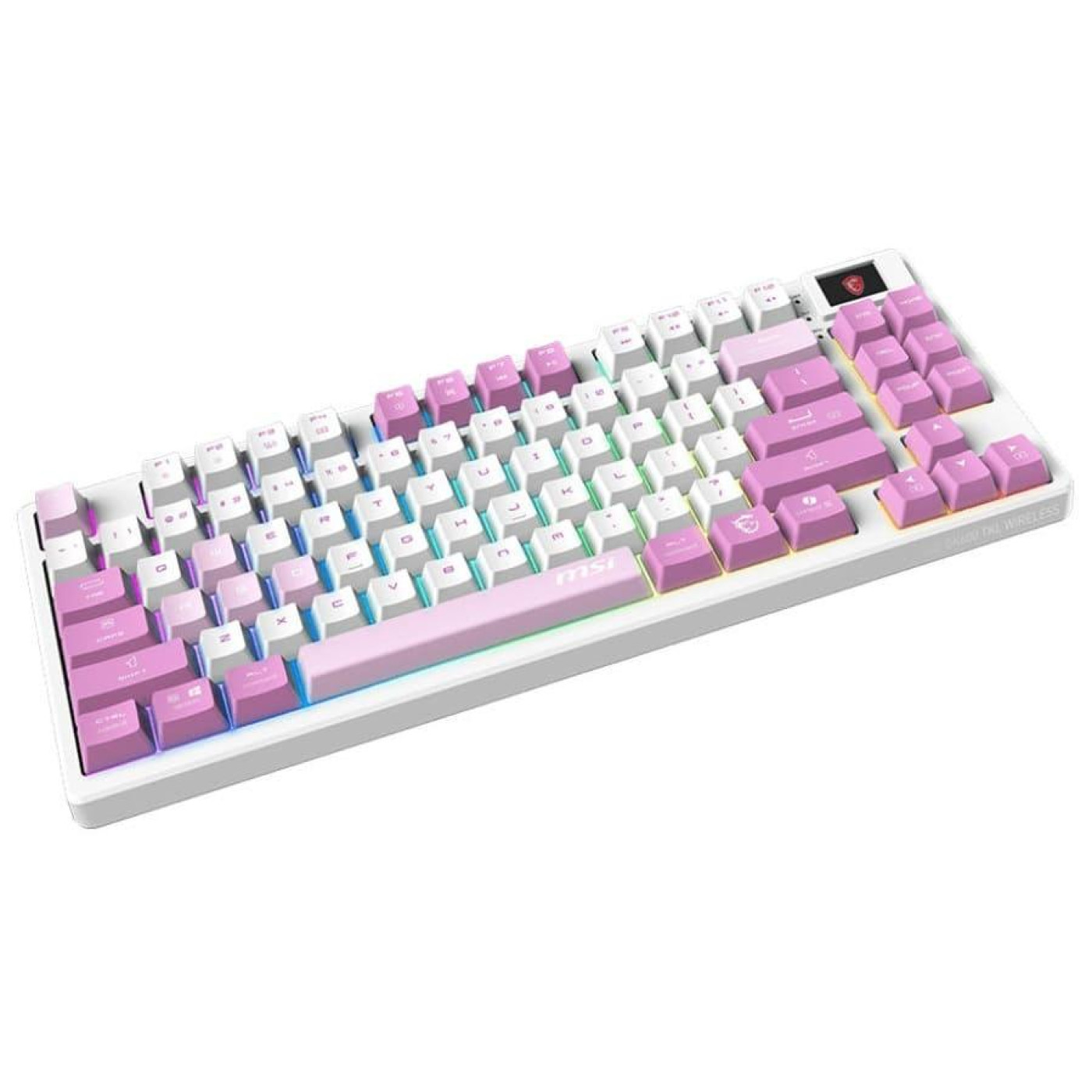 Клавіатура MSI FORGE GK600 TKL W VIOLET 83key USB-A/Wireless EN/UKR/RU RGB Violet (S11-43UAQ01-HH9)