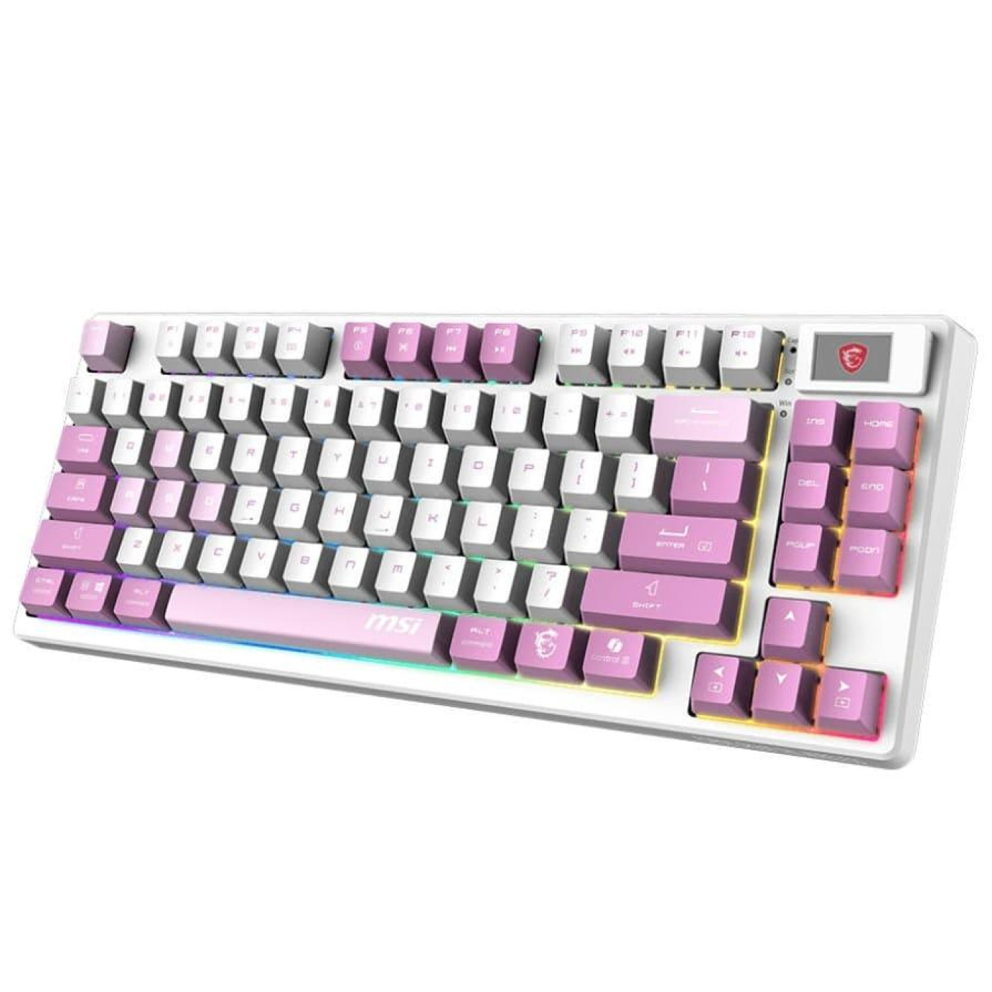 Клавіатура MSI FORGE GK600 TKL W VIOLET 83key USB-A/Wireless EN/UKR/RU RGB Violet (S11-43UAQ01-HH9)