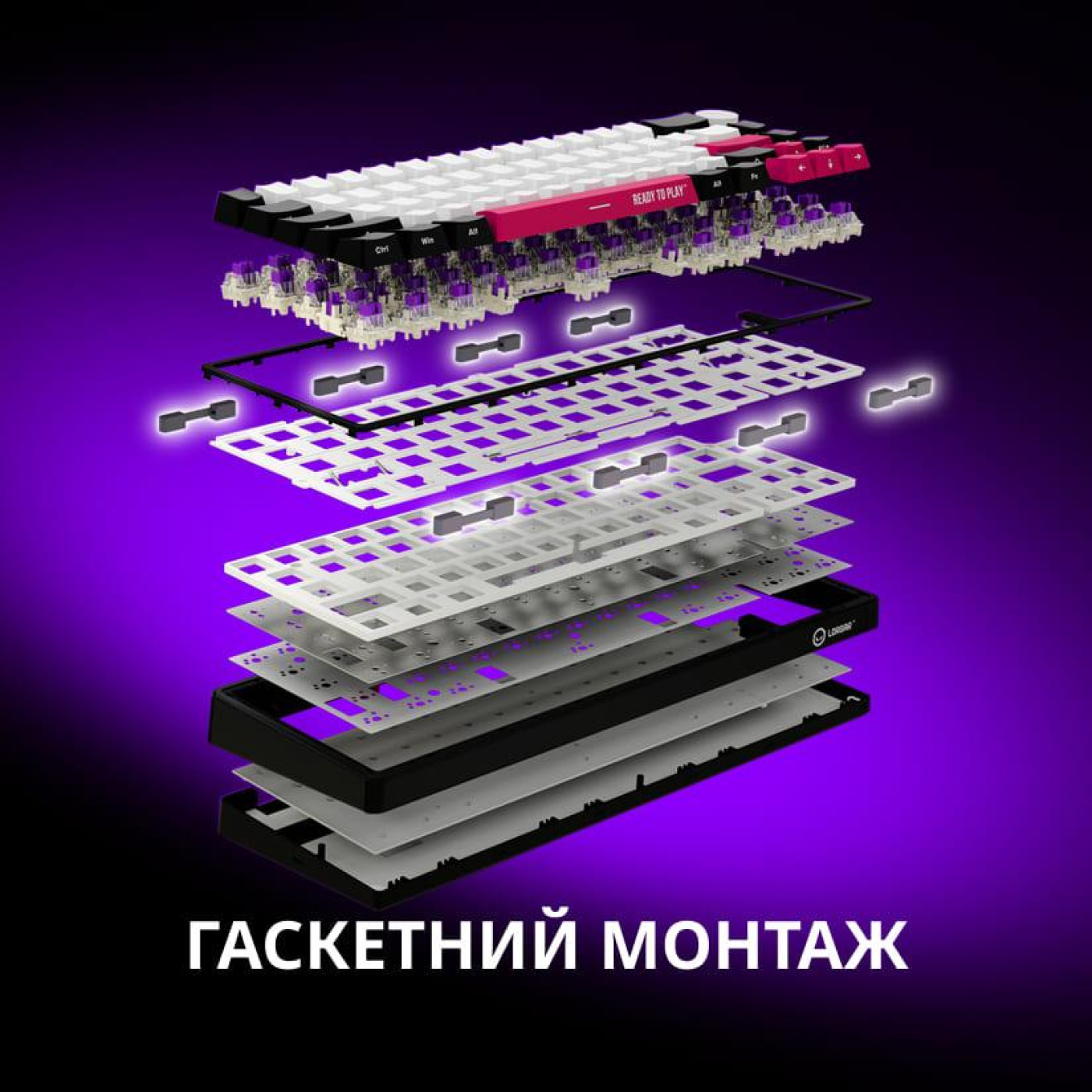 Клавіатура Lorgar KBP70MW Pro Wireless 65% Compact Beige EN/UA (LRG-KBP70MW-RT-US)