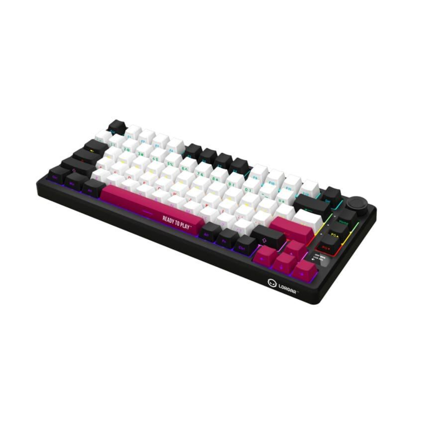 Клавиатура Lorgar KBP7075W Wireless Pro 75% Exploded Black Red EN/UA (LRG-KBP7075W-BK-US)