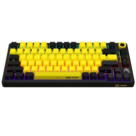 Клавіатура Lorgar KBP7075W Wireless Pro 75% Exploded Black Yellow EN/UA (LRG-KBP7075W-YL-US)