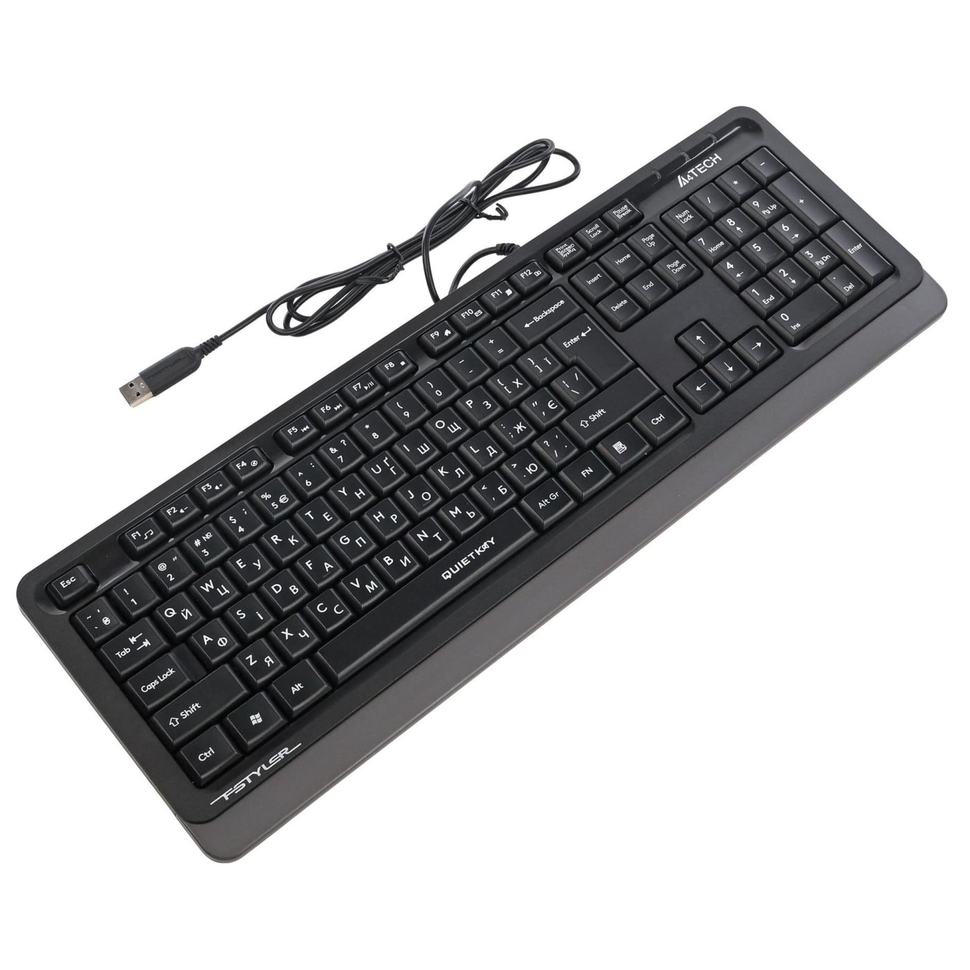 Клавіатура A4Tech Fstyler FK10Q USB Dark Grey (FK10Q (Grey))