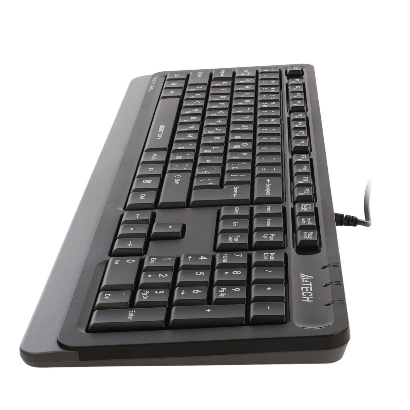 Клавіатура A4Tech Fstyler FK10Q USB Dark Grey (FK10Q (Grey))