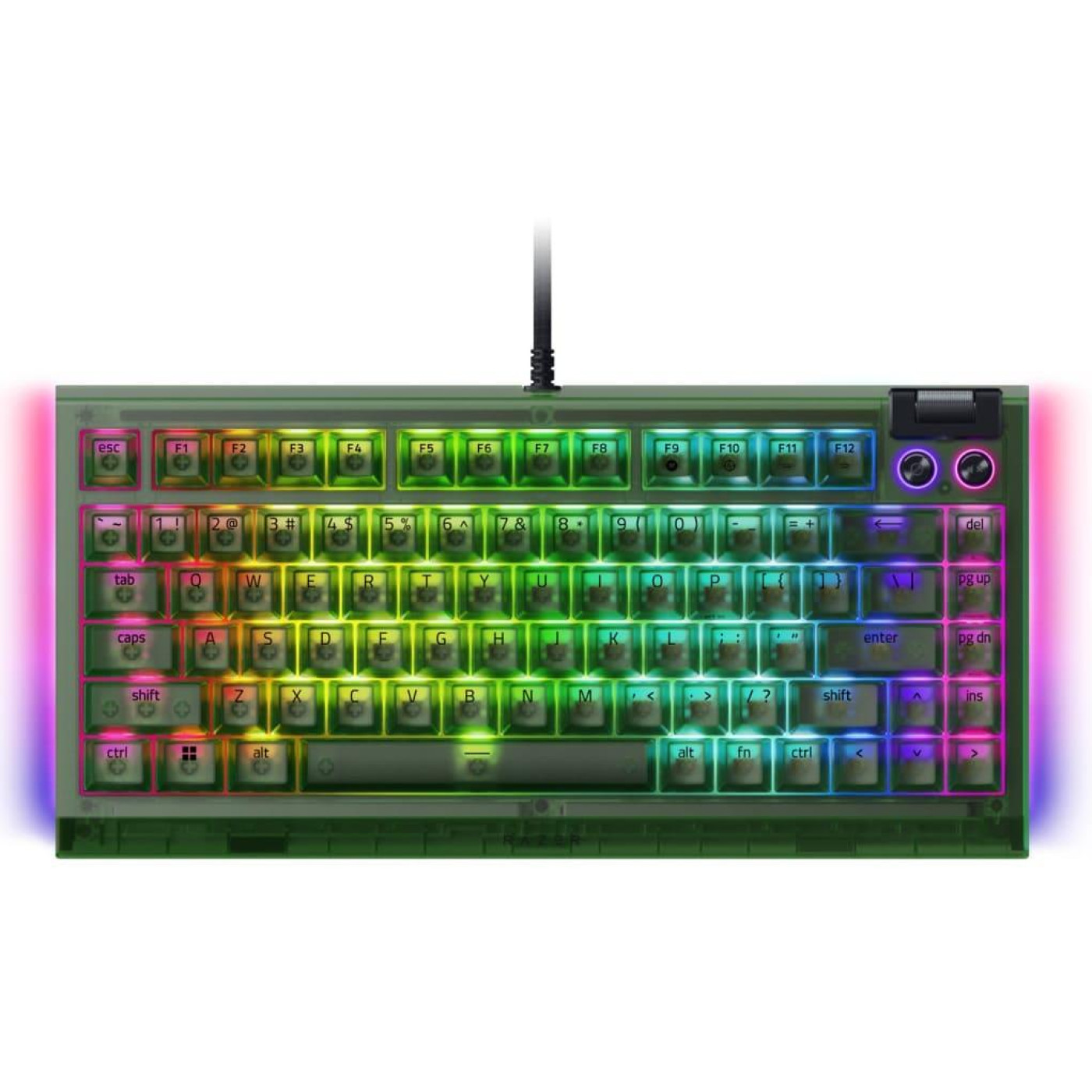 Клавіатура Razer BlackWidow V4 75% Compact Phantom Green (RZ03-05003300-R3M1)