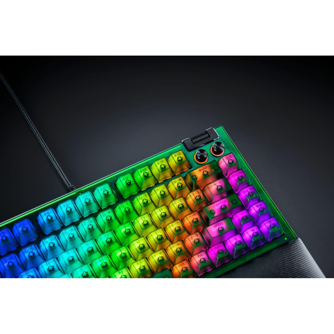 Клавіатура Razer BlackWidow V4 75% Compact Phantom Green (RZ03-05003300-R3M1)