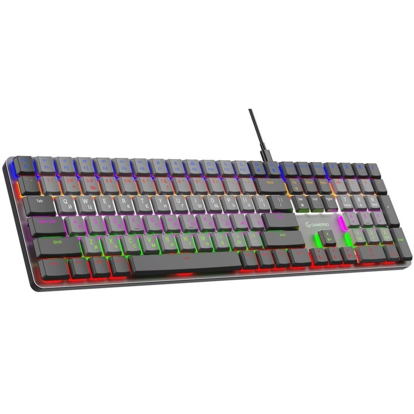 Клавіатура GamePro MK145R Red Switch Low Profile Dark Gray (MK145R) U1