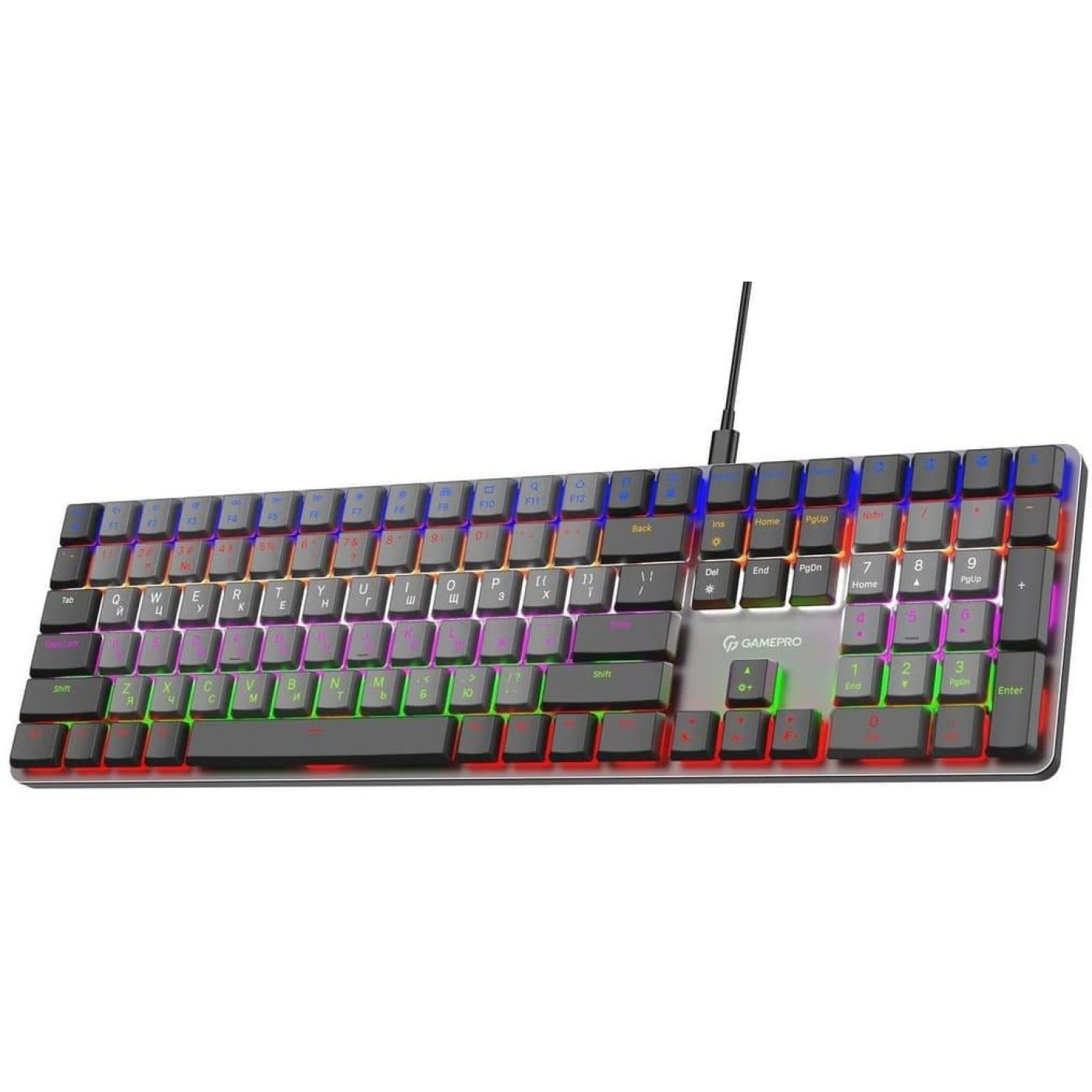 Клавіатура GamePro MK145R Red Switch Low Profile Dark Gray (MK145R) U1