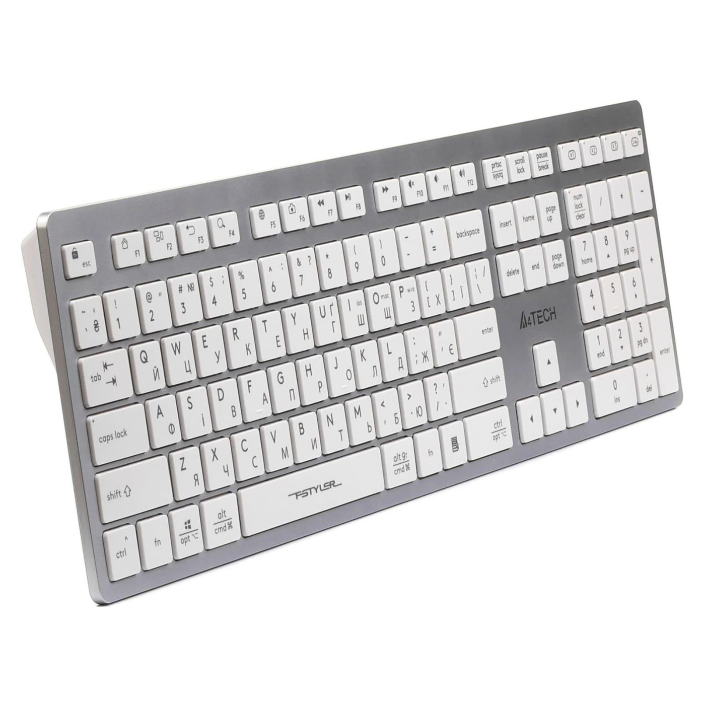 Клавіатура A4Tech Fstyler FBX50C Wireless White (FBX50C (White))