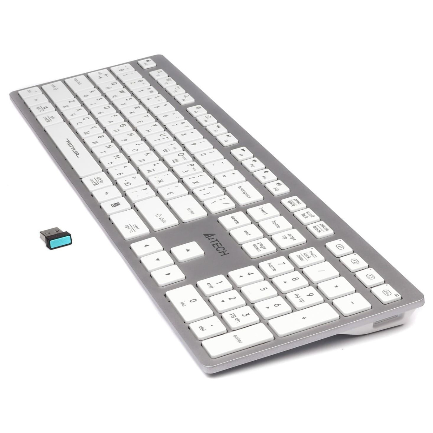 Клавіатура A4Tech Fstyler FBX50C Wireless White (FBX50C (White))