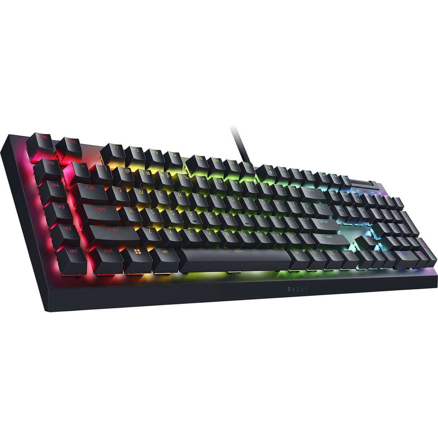 Клавіатура Razer BlackWidow V4 X Yellow Switch USB Black (RZ03-04702500-R3R1)