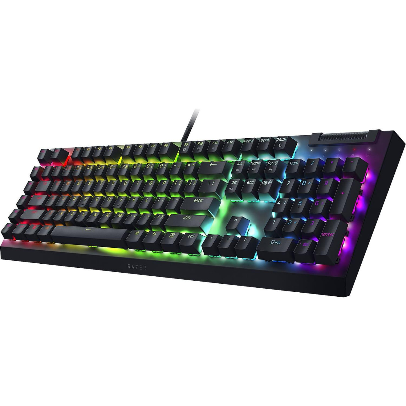 Клавіатура Razer BlackWidow V4 X Yellow Switch USB Black (RZ03-04702500-R3R1)