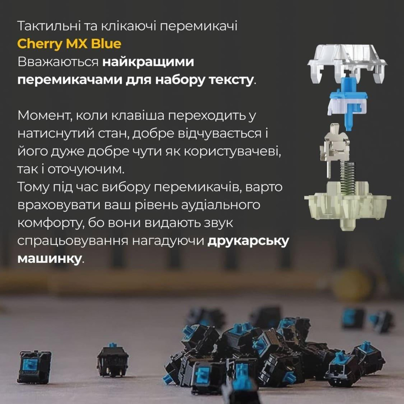 Клавиатура Ducky One 3 Cherry MX Blue RGB Black UA (DKON2108ST-CUAPXCLAWSC1)