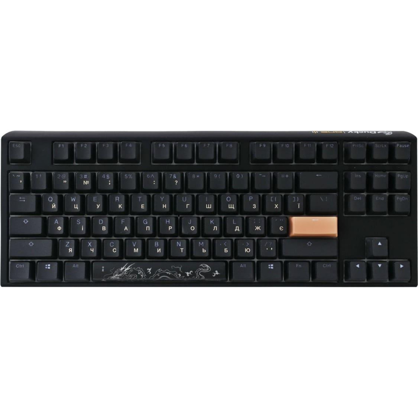 Клавіатура Ducky One 3 TKL Cherry MX Silent Red RGB Black UA (DKON2187ST-SUAPXCLAWSC1) Б/в