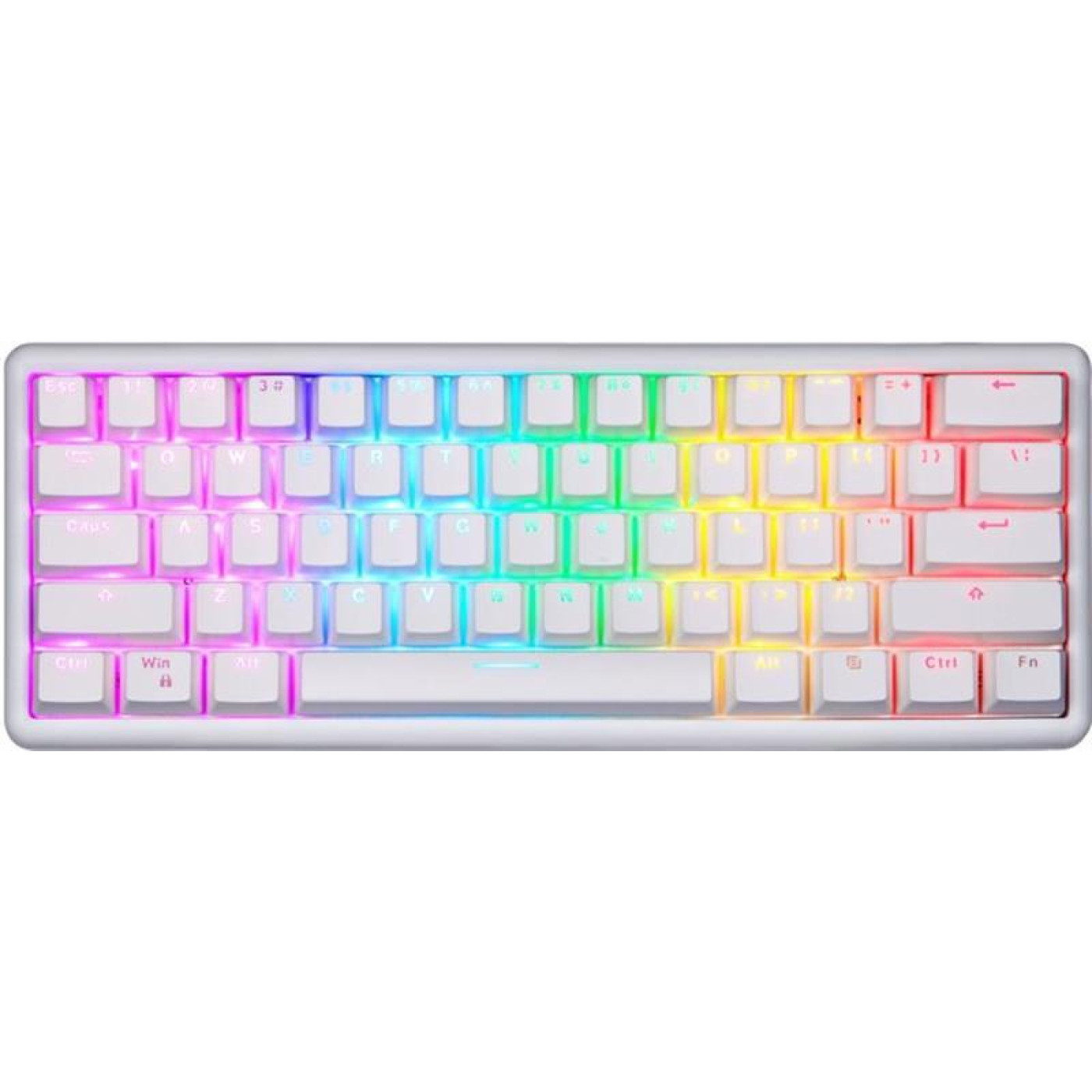 Клавіатура Motospeed SK66 Gateron Red Hot Swap White (mtsk66wmr)